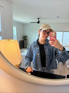Zara Blue Denim Jean Jacket/Shirt